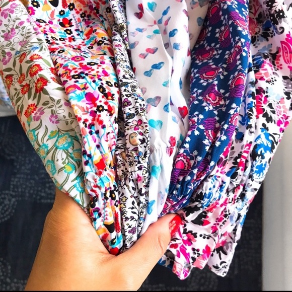 🦋🌸 JANE AND DELANCEY PINK BLACK FLORAL BLOUSE! - Picture 14 of 14